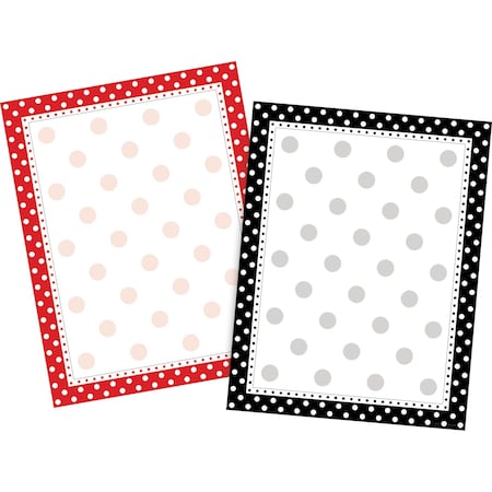 Barker Creek Dots Computer Paper (2 designs), 100 sheets/Package 3556